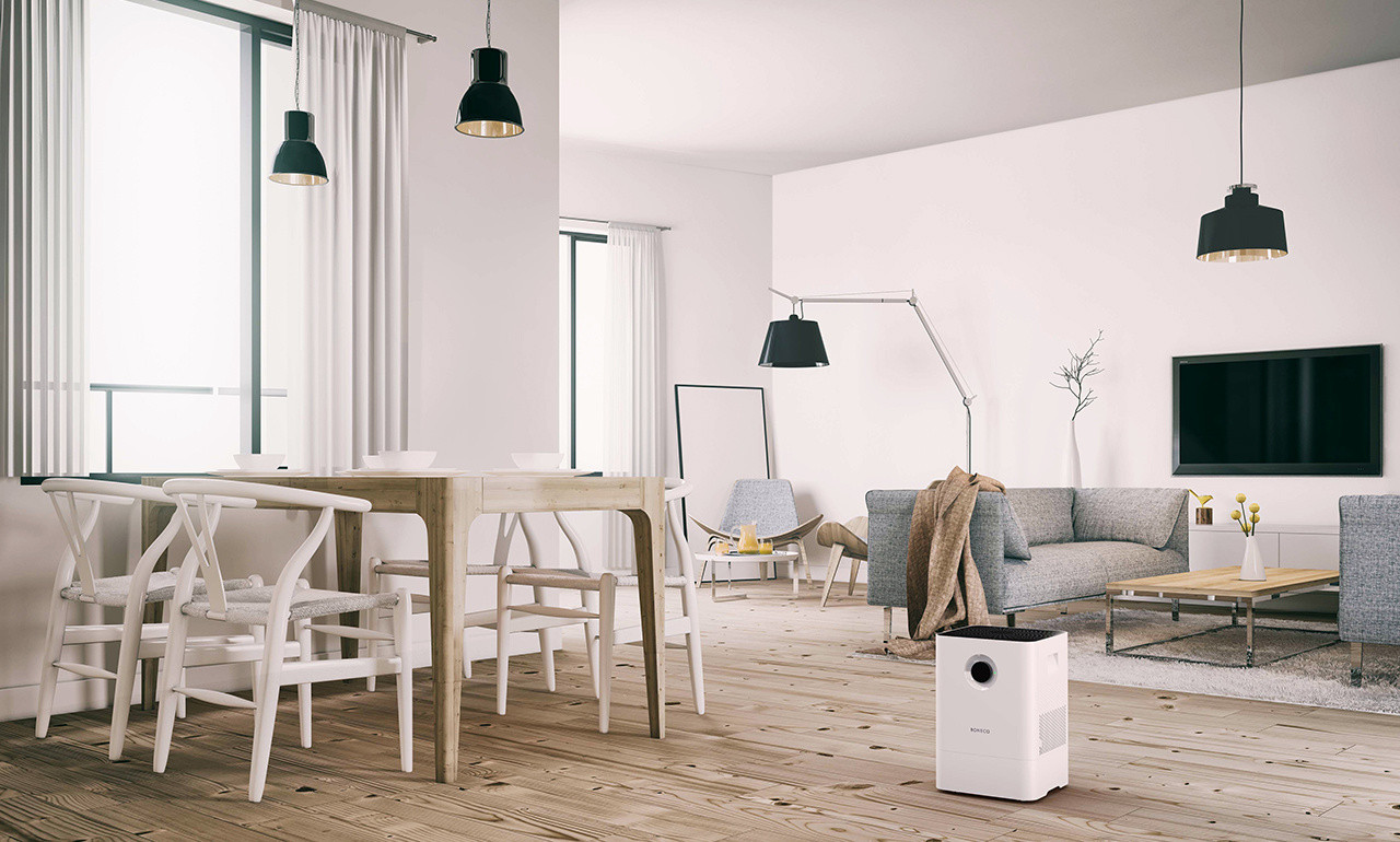 Air clearance washer humidifier