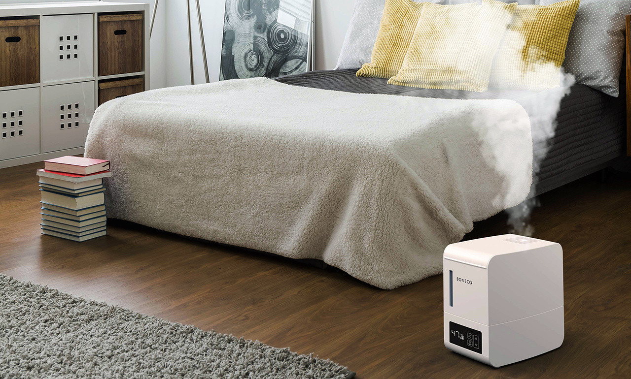 BONECO S250 Digital Steam Humidifier - bedroom